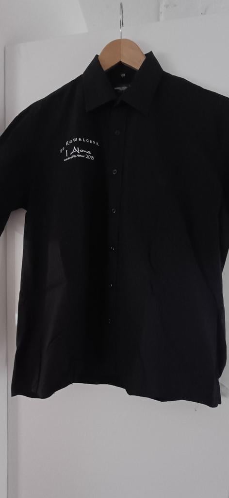 Ed Kowalczyk Workershirt  / overhemd Tour 2013, Verzenden, Zo goed als nieuw, Zwart, Halswijdte 41/42 (L)