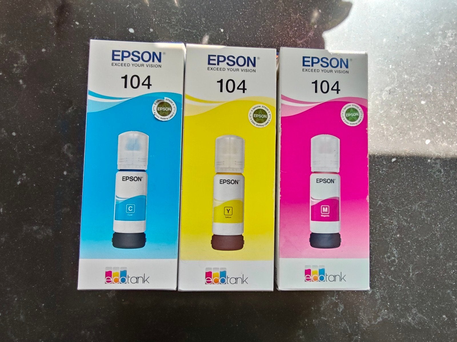 Epson 104 EcoTank Cyan ink bottle, Ophalen of Verzenden, Nieuw, Epson
