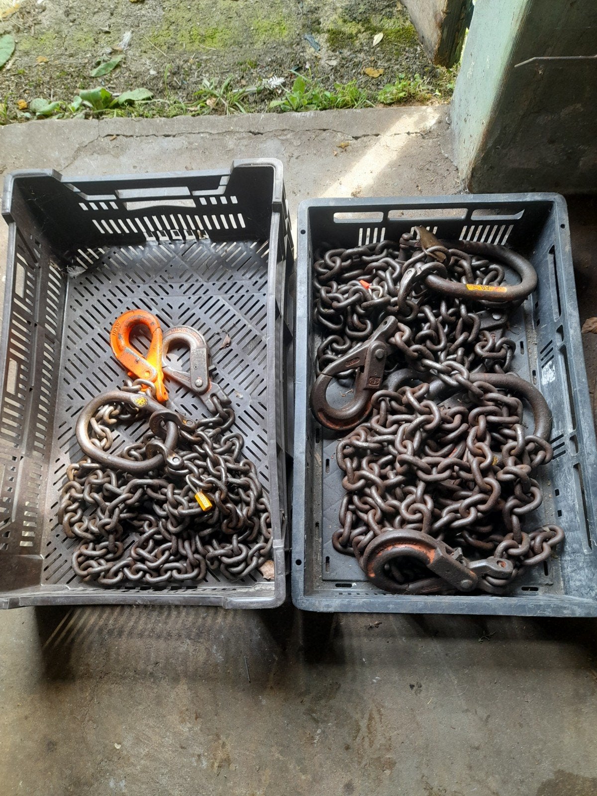 hijskettingen, Ophalen, Gebruikt