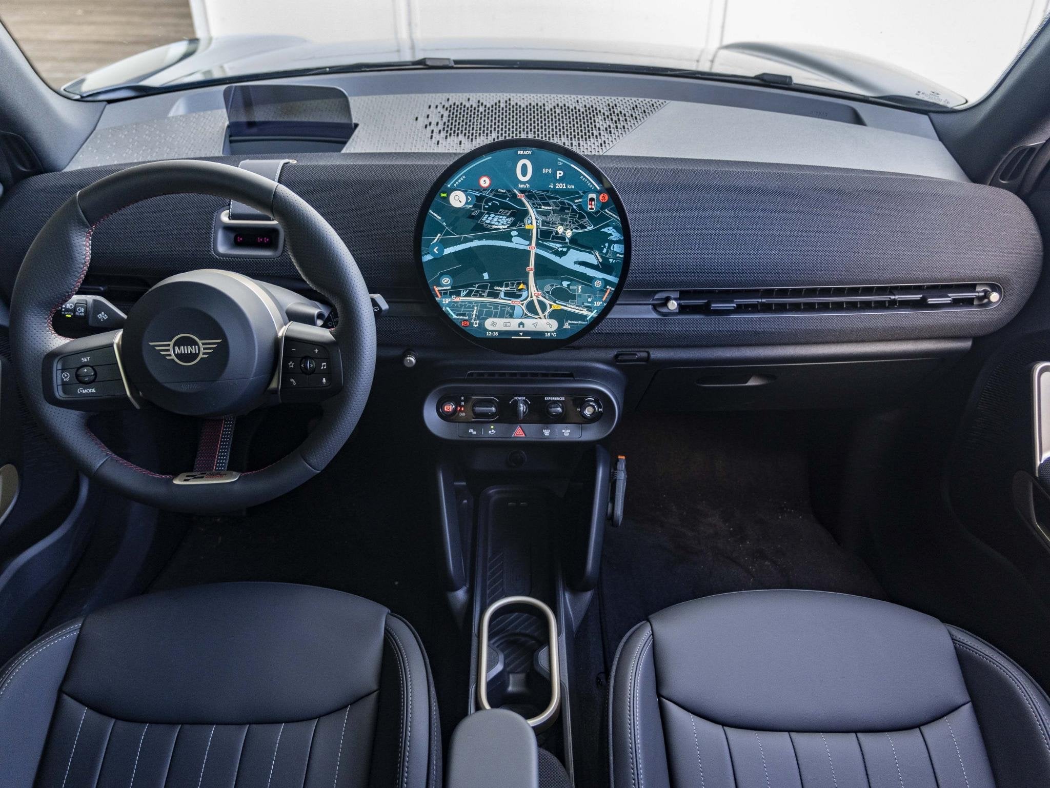 MINI Aceman E John Cooper Works | L-Pakket | Glazen panorama, Auto's, Mini, Met garantie (alle), Blauw, Leder en Stof, Origineel Nederlands