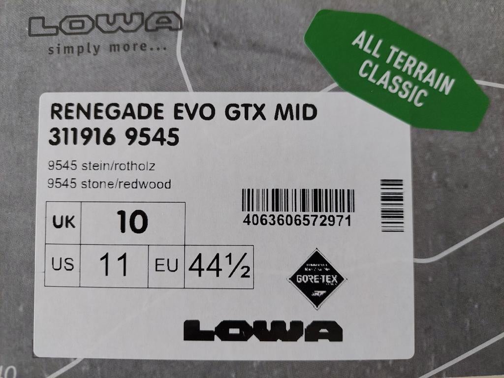 Lowa Renegade Evo GTX Mid heren wandelschoenen, Ophalen of Verzenden, Zo goed als nieuw, Wandelschoenen of Bergschoenen
