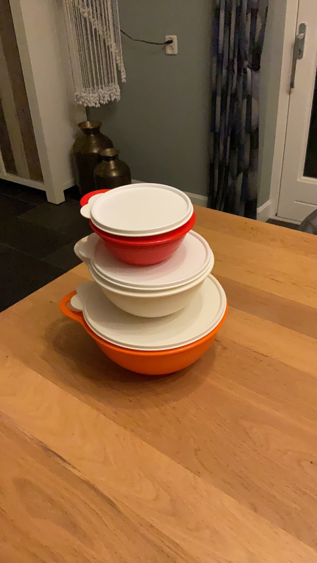 Tupperware 3 Wonderkomen, Ophalen of Verzenden, Gebruikt, Overige kleuren, Overige typen