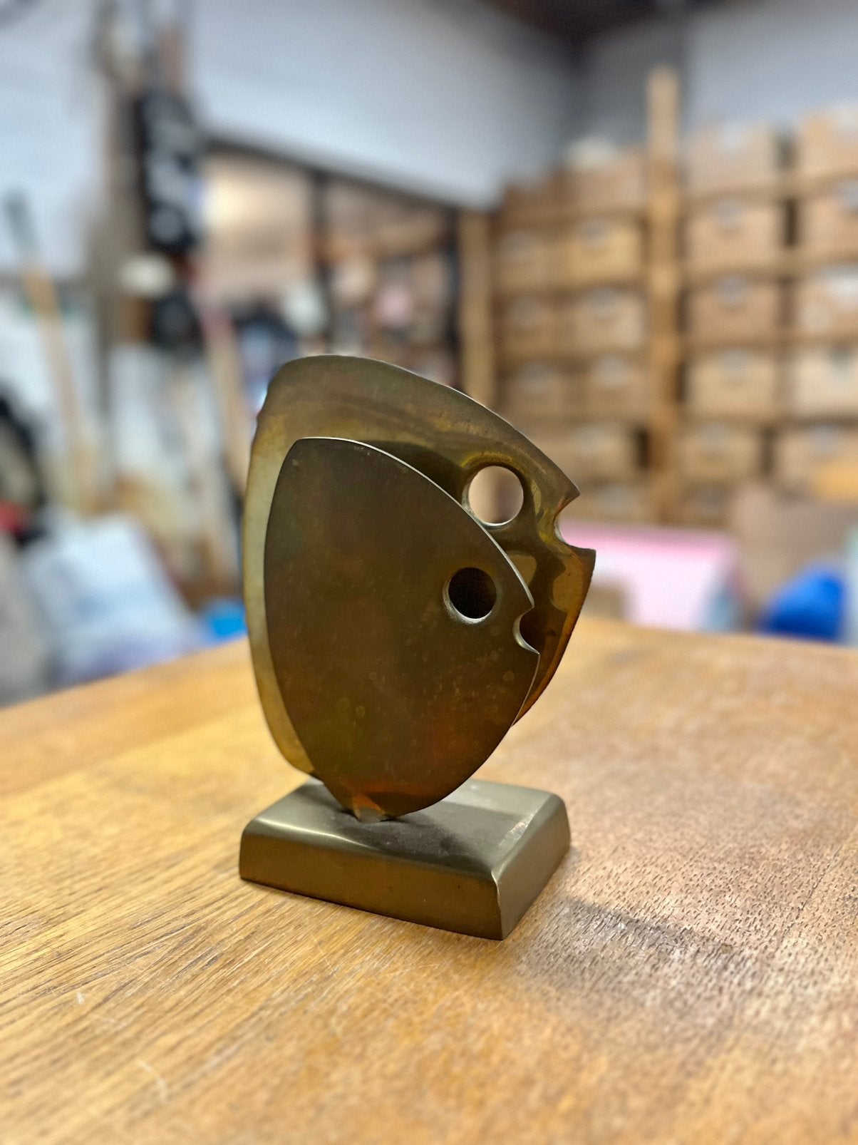 Mid Century Messing Vissculptuur Stijl Hattakitkosol Somchai, Ophalen of Verzenden