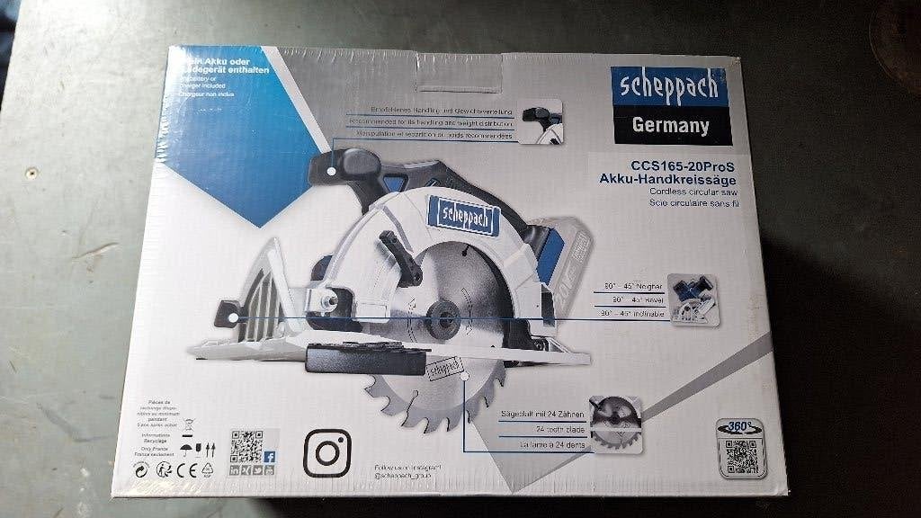 Scheppach ccs165-20 Pro s Accu Cirkelzaag NIEUW!, ., Nieuw, Ophalen of Verzenden, .