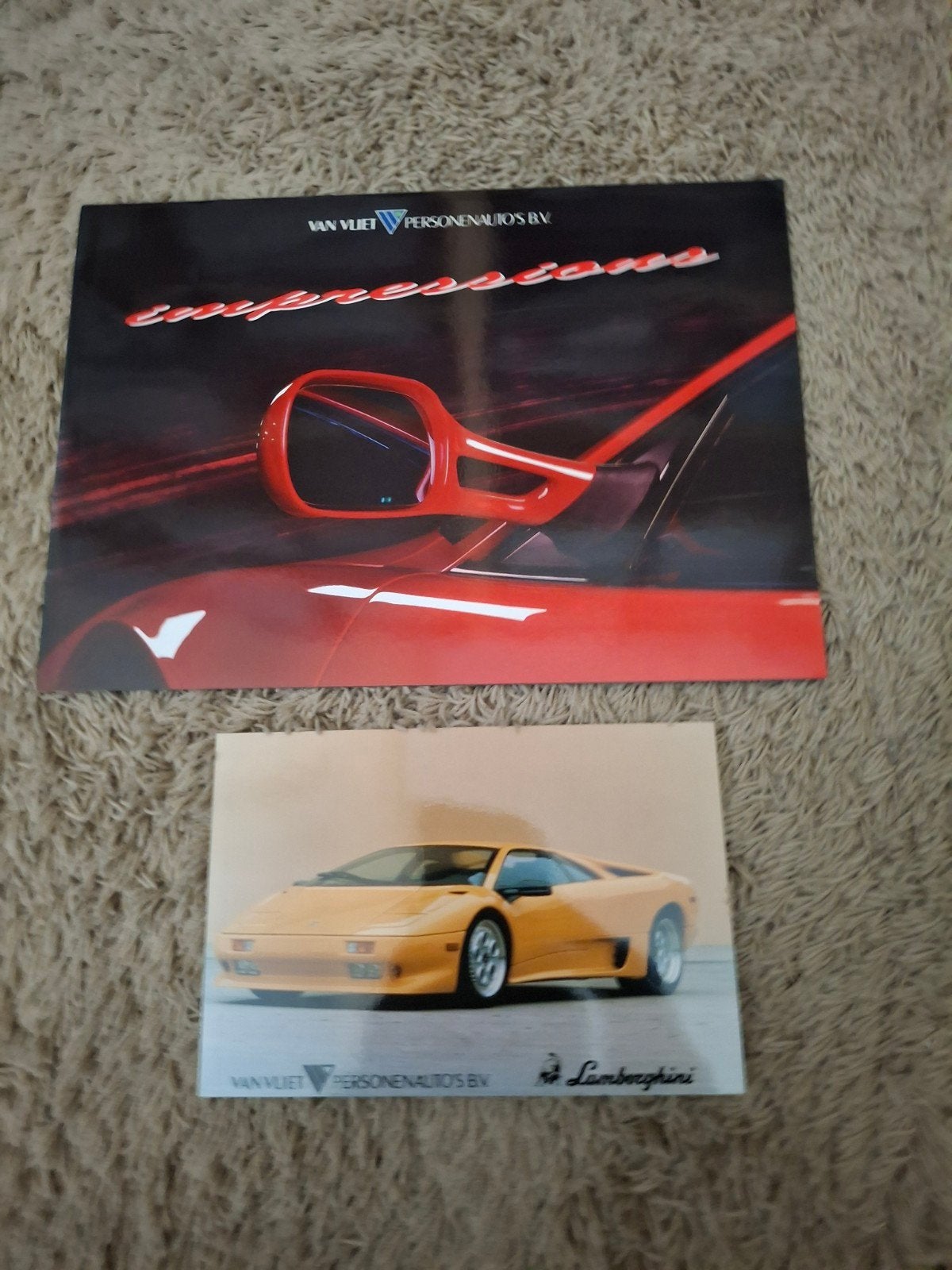Autofolder en leaflet Lamborghini Van Vliet, Verzenden, Zo goed als nieuw, Overige merken