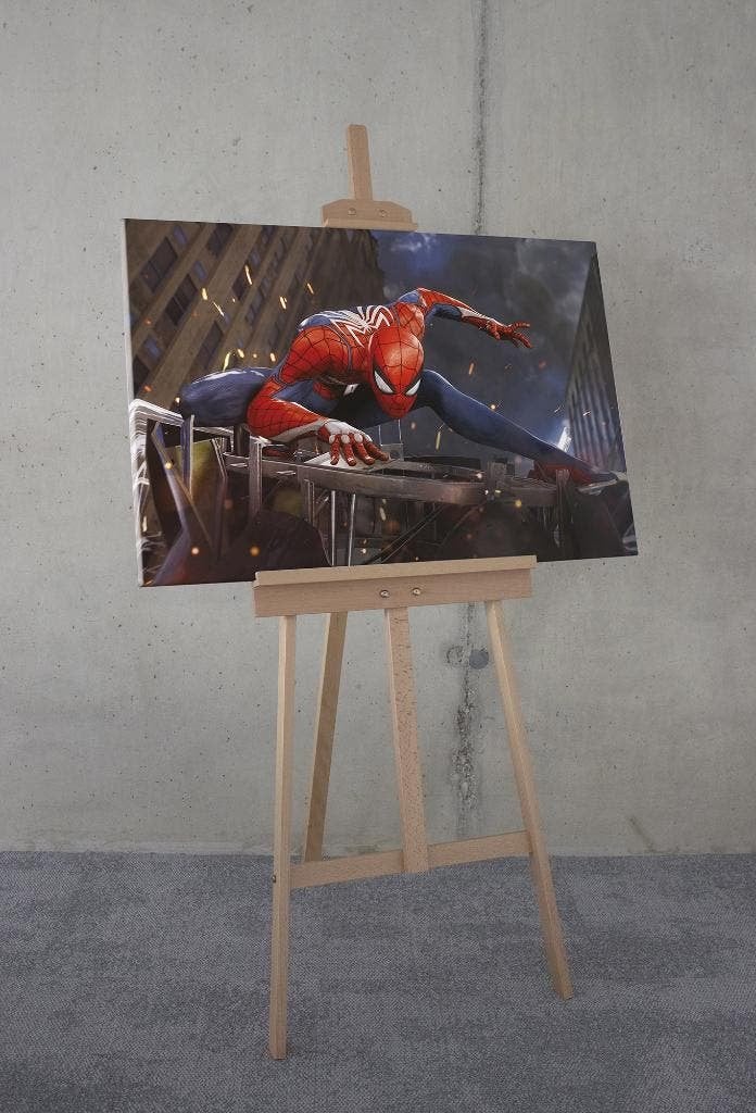 Spiderman Canvas - 90x60 cm - Marvel, Schilderij, 90 cm, 60 cm, Nieuw