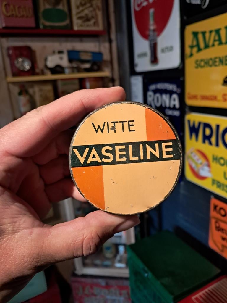 Witte vaseline blikje, Ophalen of Verzenden, Zo goed als nieuw, Overige