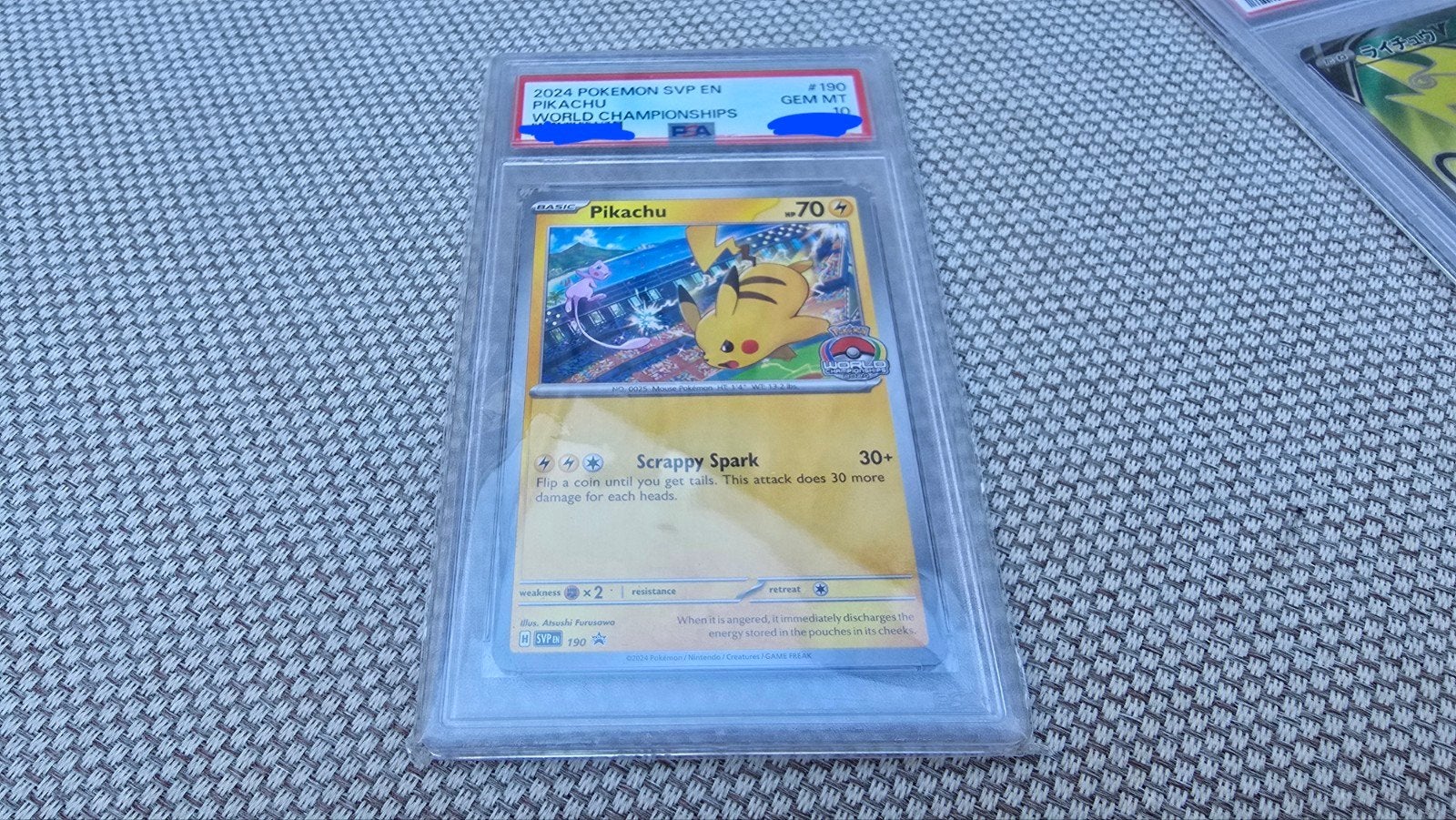 Pikachu 2024 World Championships PSA 10, Verzenden, Nieuw, Losse kaart