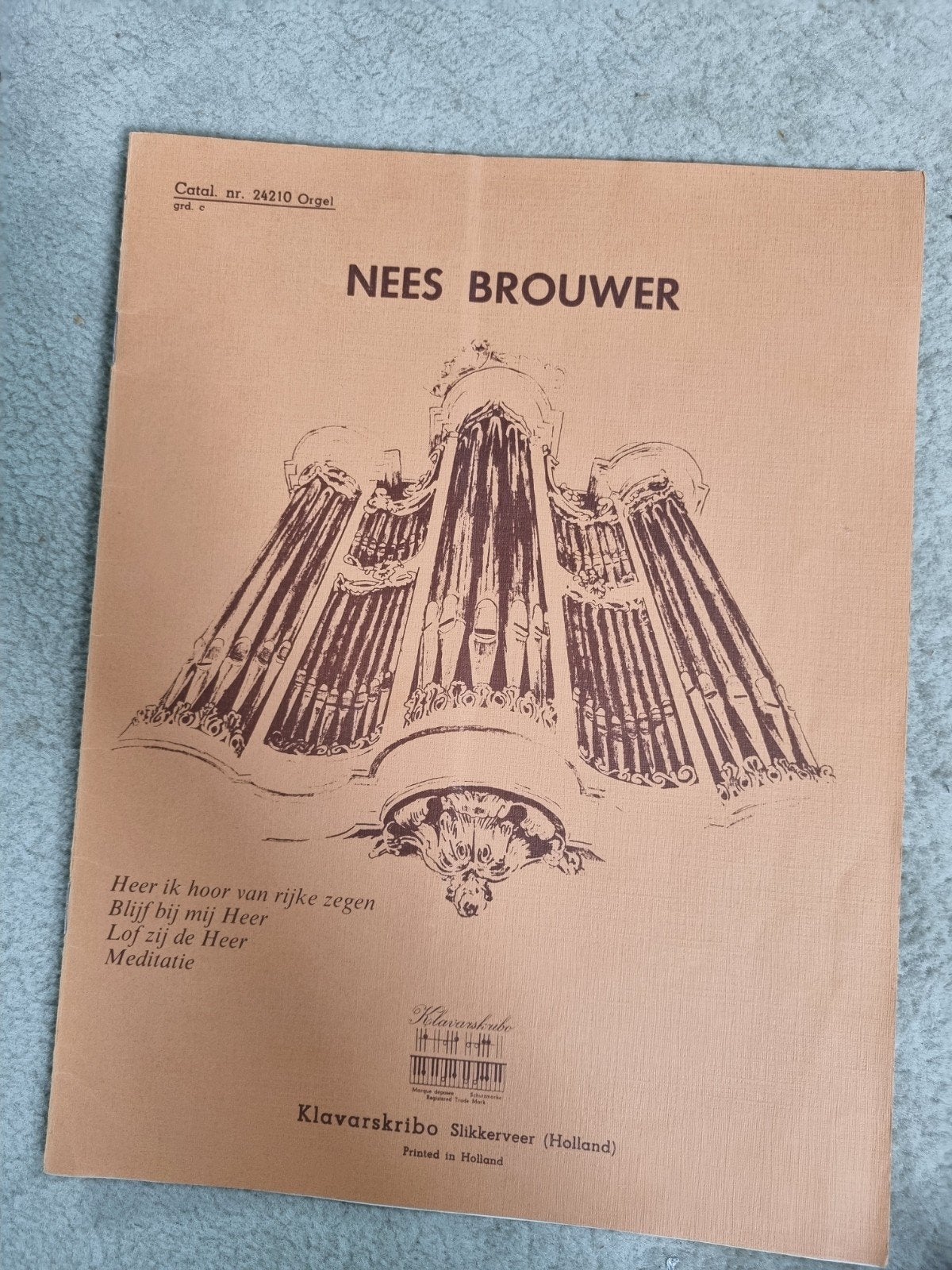 klavarskribo, 4 koraalbew, Nees Brouwer, Ophalen of Verzenden, Gebruikt, Artiest of Componist, Religie en Gospel