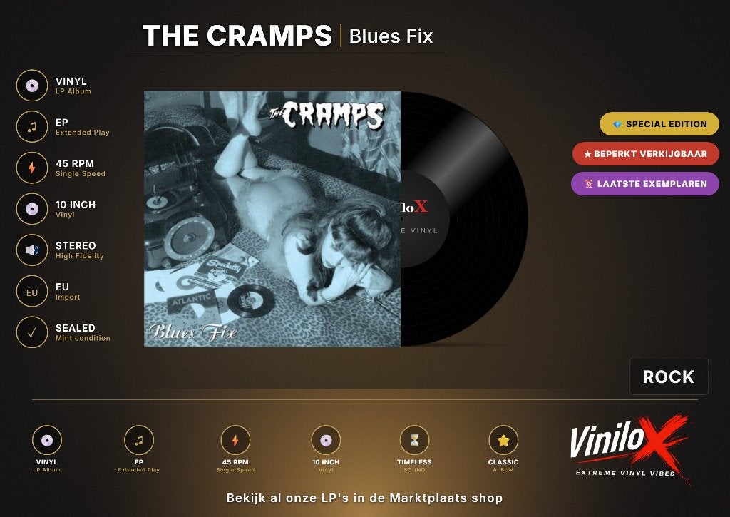The Cramps – Blues Fix | 10" | 45 RPM, Fotohoes, Overige formaten, Ophalen of Verzenden, Nieuw in verpakking
