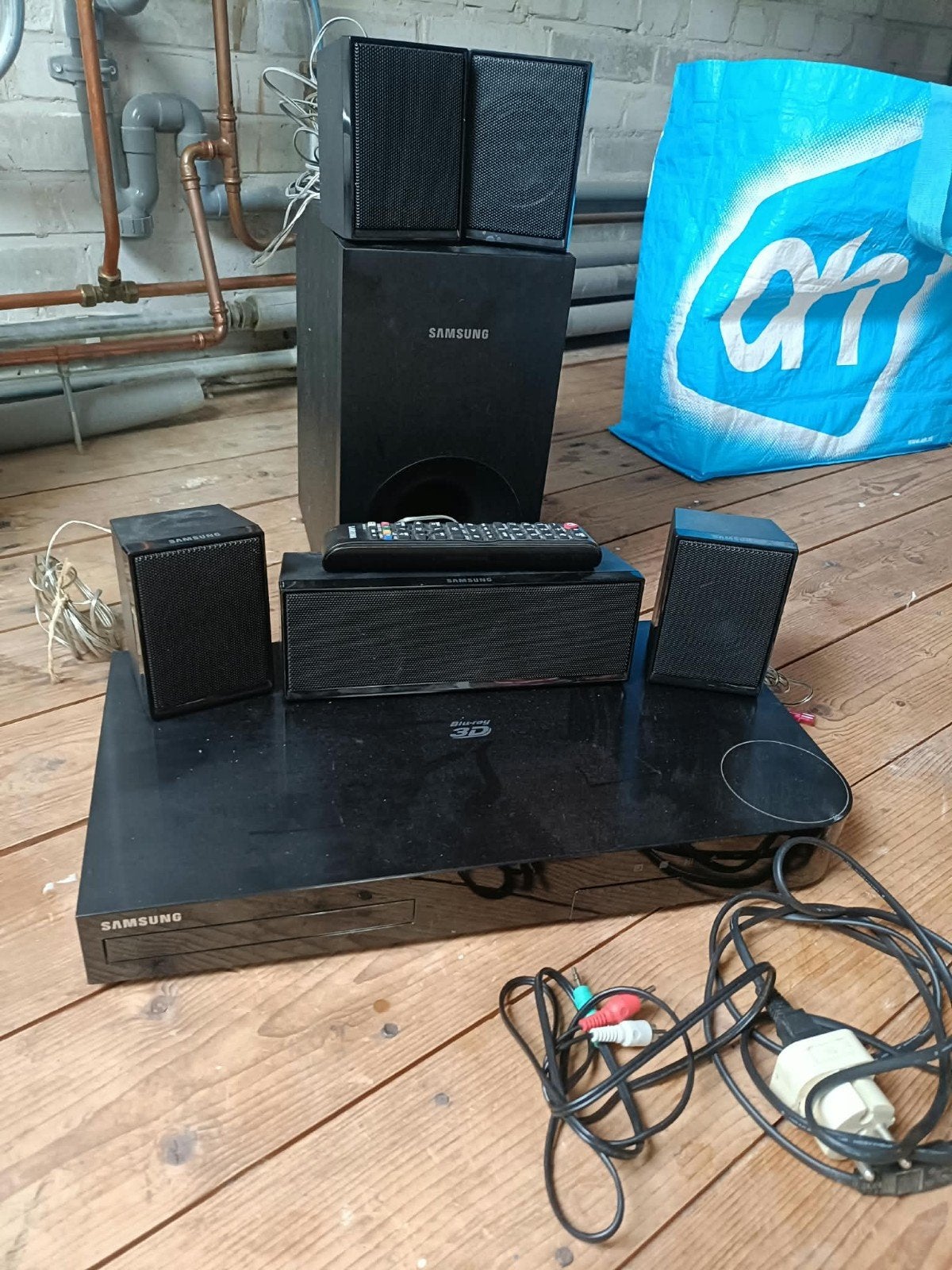 home cinema set Samsung, Blu-ray-speler, 70 watt of meer, Zo goed als nieuw, 5.1-systeem