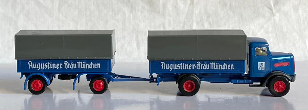 Albedo: MAN F8 750 combinatie „Augustiner Bräu München", Ophalen of Verzenden, Zo goed als nieuw, Bus of Vrachtwagen