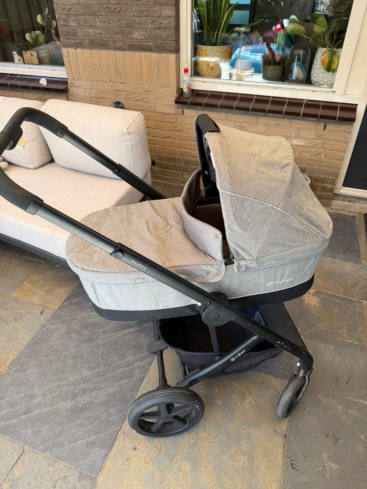 Cybex Balios S kinderwagen met reiswieg en zitje, Ophalen, Gebruikt, Combiwagen, Met reiswieg