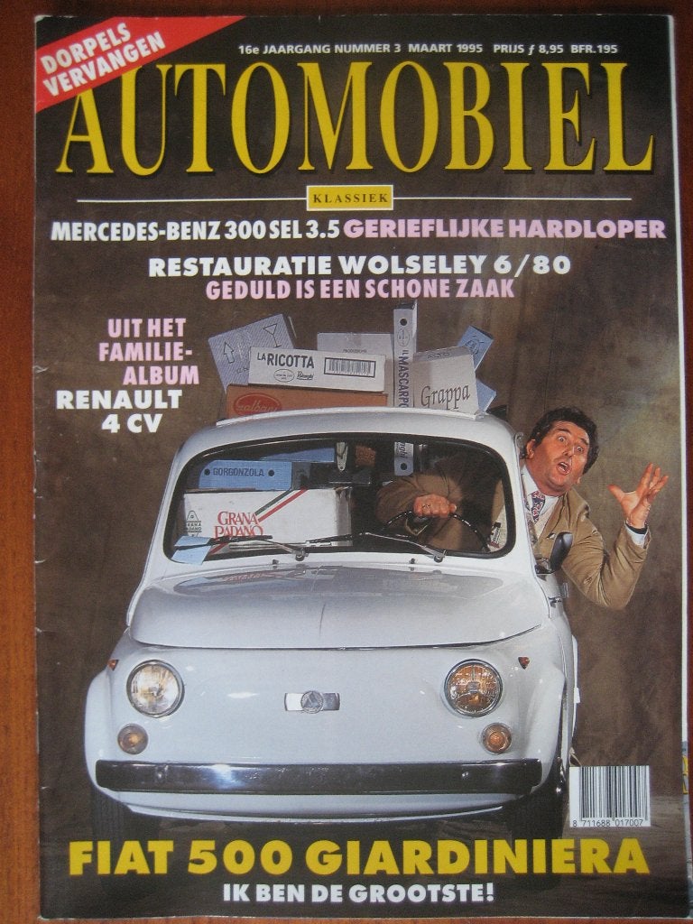 Het Automobiel 3 1995 Renault 4CV Wolseley Fiat 500, 300 SEL, Ophalen of Verzenden, Nieuw, Renault