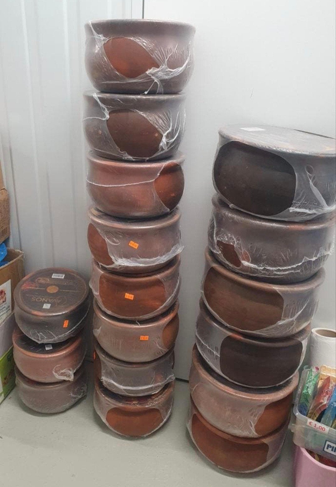 Aardewerk kookpot met deksel( Güveç tencere kapaklı), Ophalen, Nieuw