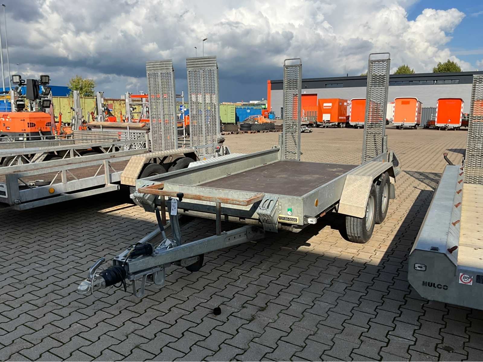 2012 Atec MT1 Graafmachine transporter / voertuig aanhangwag, Gebruikt