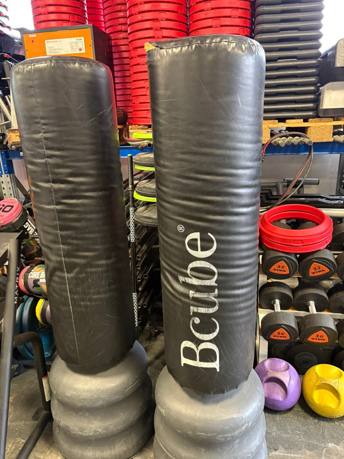 Bokspaal bcube ( evt 2 x ) verstelbaar, Gebruikt, Overige, Verstelbaar, Vechtsportmateriaal