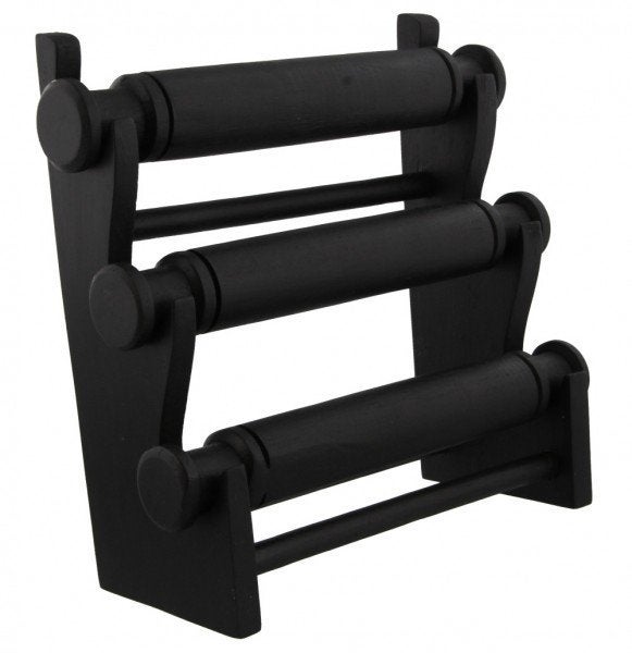 Houten armbanden display zwart - 20%, Ophalen of Verzenden, Nieuw, Overige typen