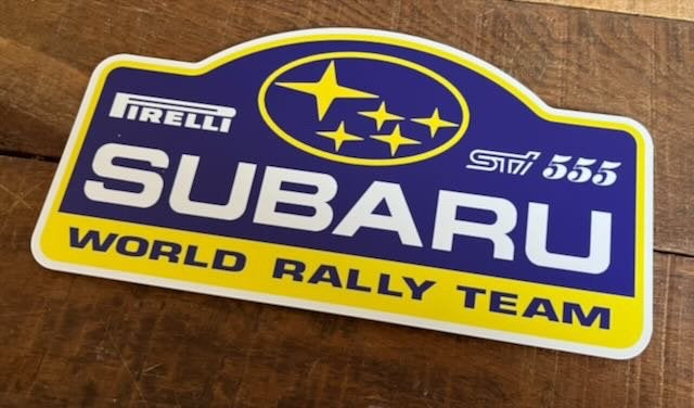 Subaru rally schild deco, Ophalen of Verzenden, Zo goed als nieuw, Auto's