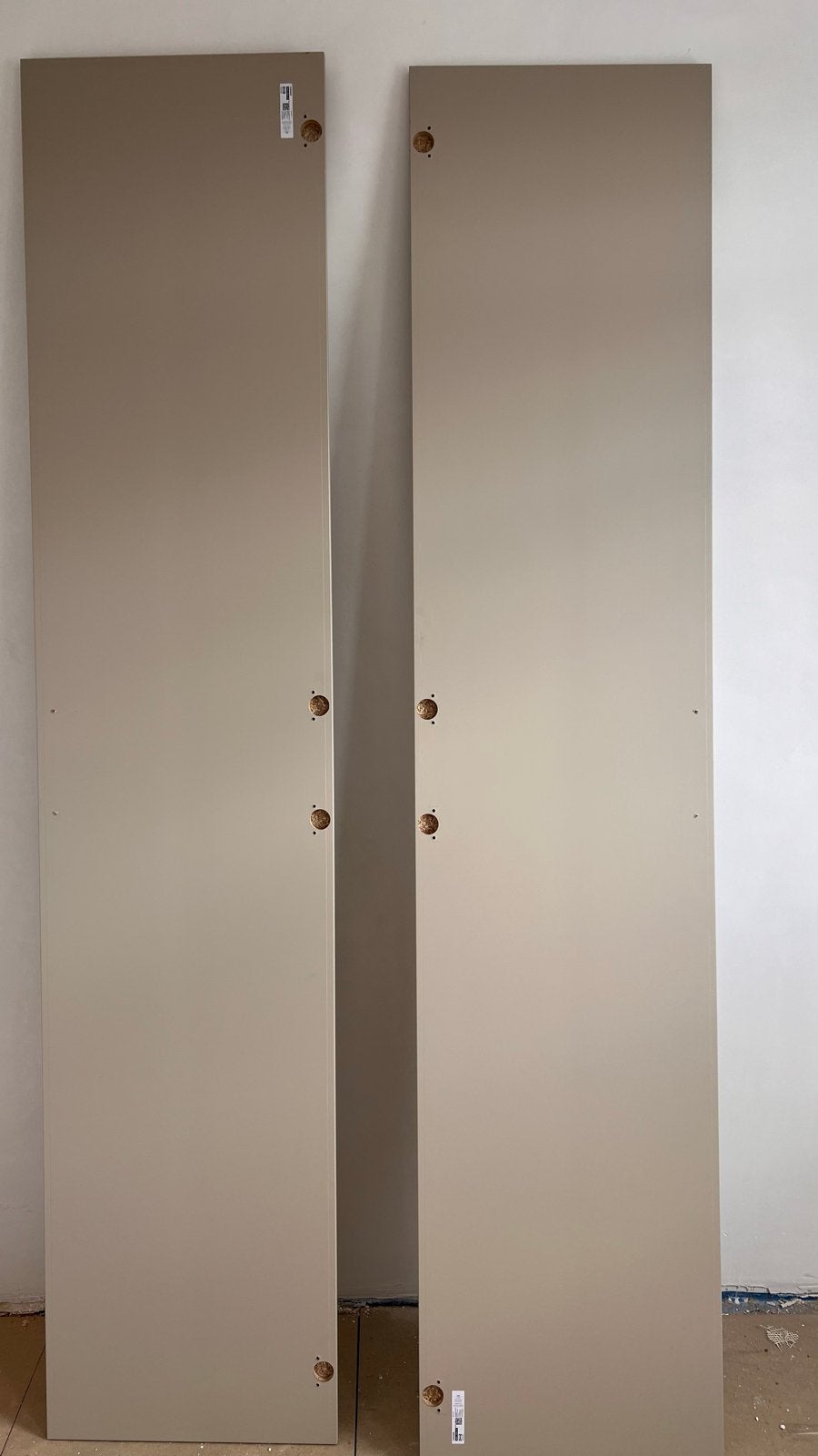 Twee grijsbeige Pax kastdeuren van IKEA, Huis en Inrichting, Kasten | Kledingkasten, Ophalen, Overige materialen, 200 cm of meer