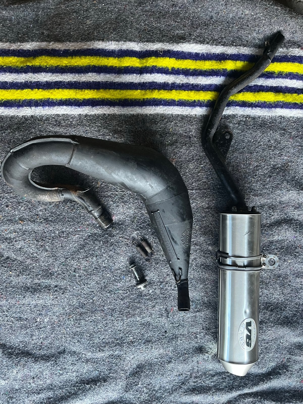 Leovince X-fight V6 uitlaat voor Yamaha DT50 SM, Ophalen, Gebruikt