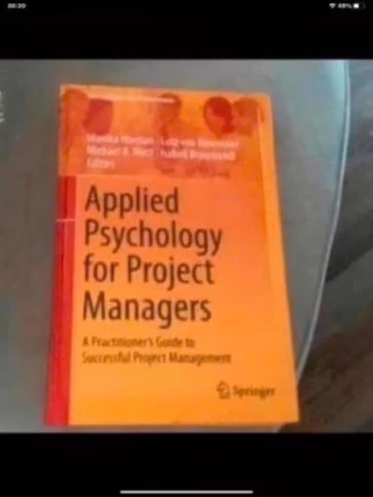 Toegepaste Psychologie voor Projectmanagers, Ophalen of Verzenden, Gamma, Gelezen, HBO