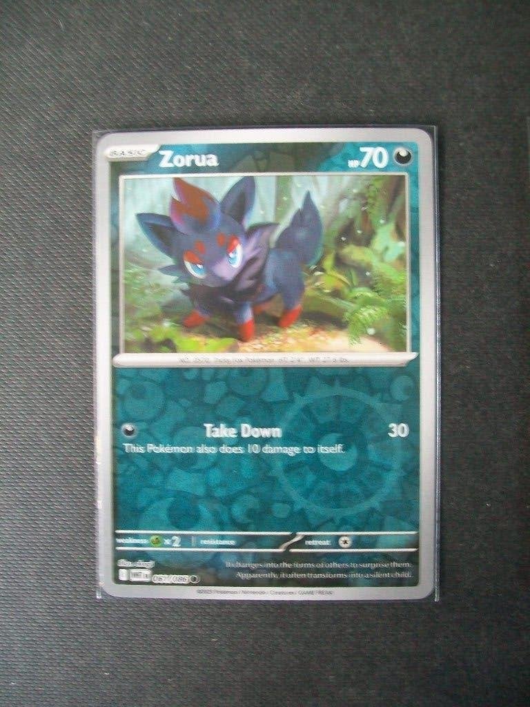 2602: Nieuwe Pokemonkaart holofoil ZORUA HP 70 (061/086), Verzenden, Nieuw, Losse kaart, Foil