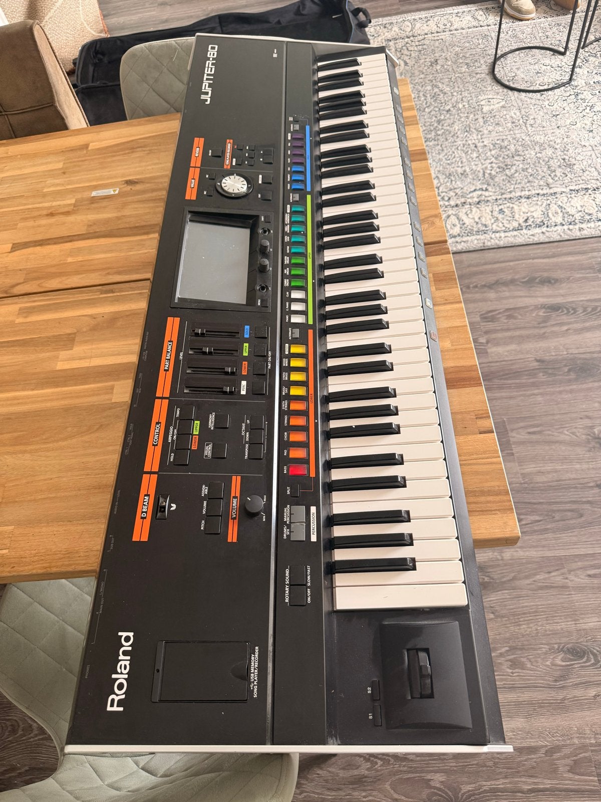 Roland Jupiter-80 Synthesizer Workstation, Gebruikt, Roland, Ophalen of Verzenden, Aanslaggevoelig