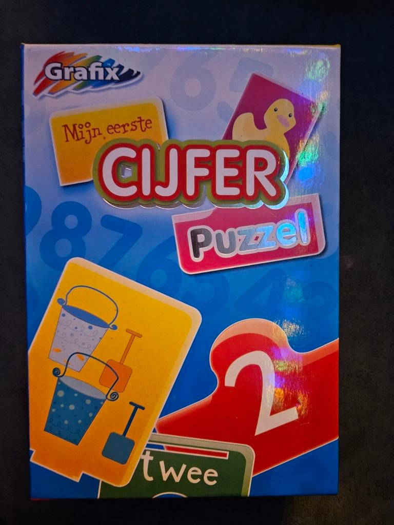 Grafix Mijn Eerste Cijfer Puzzel, Ophalen of Verzenden, Zo goed als nieuw, Van hout, 4 tot 6 jaar