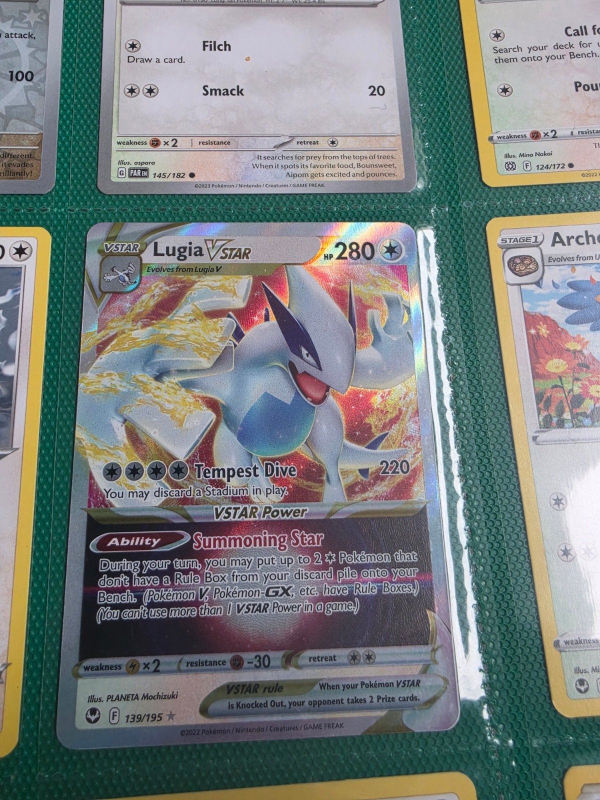 Lugia VSTAR Pokémon Kaart (139/195) - Zo goed als nieuw, Ophalen of Verzenden, Zo goed als nieuw, Losse kaart, Foil
