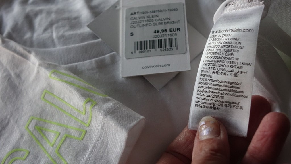 nieuw wit CALVIN KLEIN shirt, Verzenden, Wit, Nieuw, Korte mouw