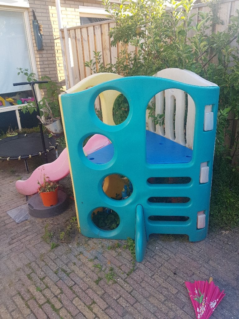 Speelhuis met Glijbaan, Kinderen en Baby's, Speelgoed | Buiten | Speeltoestellen, Ophalen, Gebruikt, Glijbaan