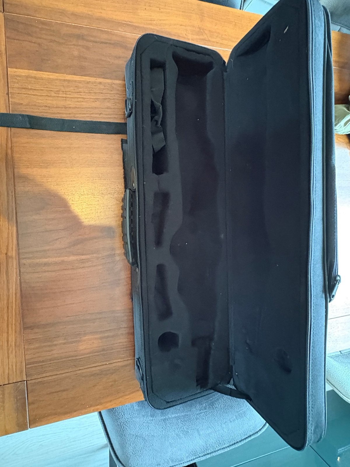 Zwarte koffer voor sopraansaxofoon, Muziek en Instrumenten, Behuizingen en Koffers, Ophalen of Verzenden, Gebruikt, Flightcase