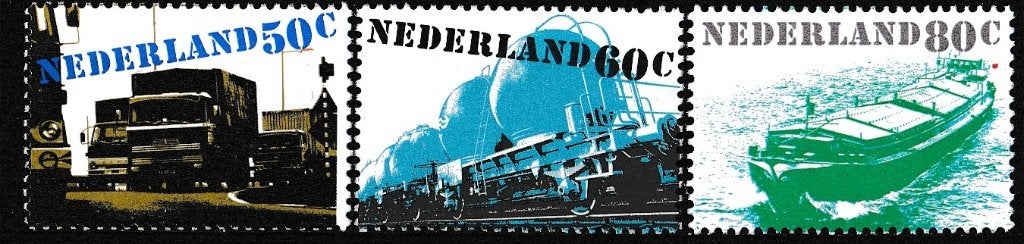 Verkeer en vervoer – MNH – NVPH 1204-1206, Verzenden, Na 1940, Postfris