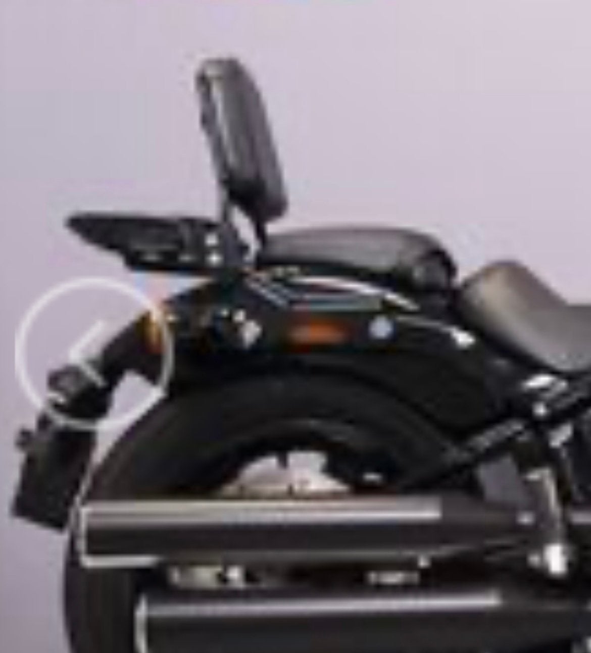 Harley davidson afneembare rugsteun met passagierzadel, Ophalen, Zo goed als nieuw