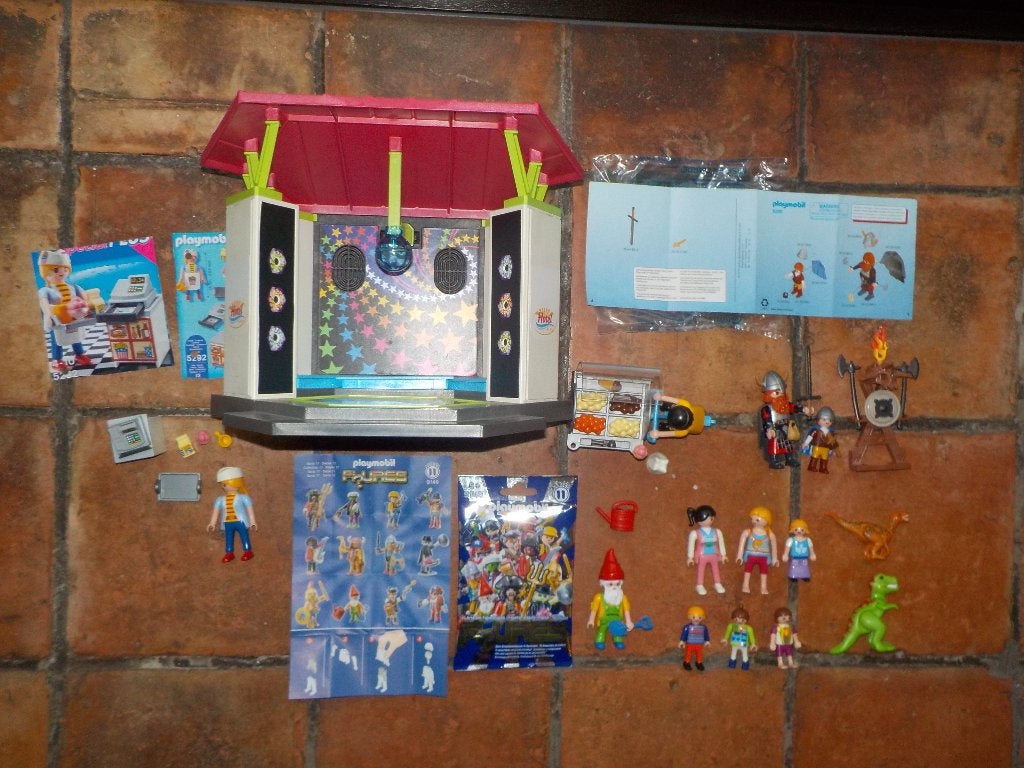 Lot Playmobil poppetjes hotel disco ijskar ridders dino's -5, Ophalen of Verzenden, Zo goed als nieuw, Complete set, Gebouw