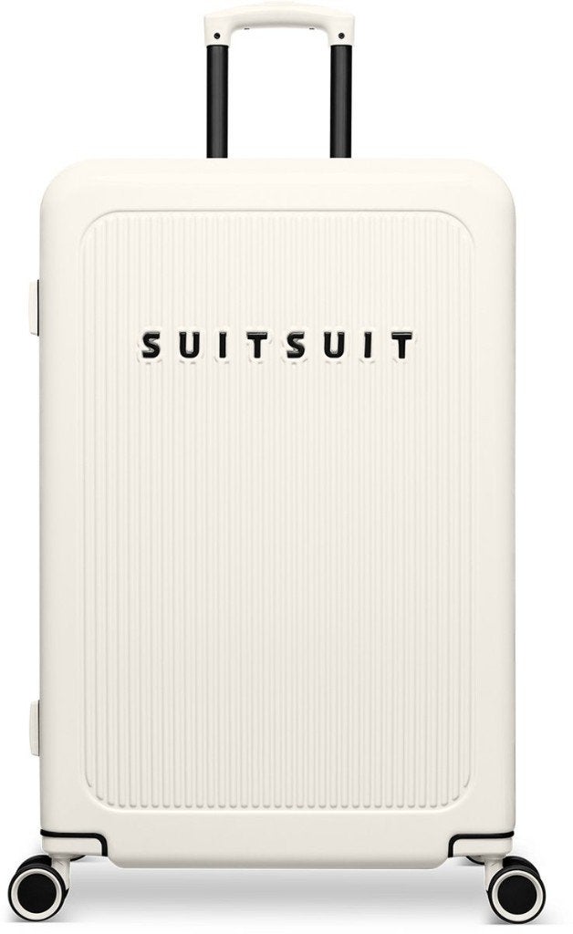 ✅ SUITSUIT Caretta Tofu White koffer 76 cm - NIEUW, Wieltjes, Hard kunststof, 45 tot 55 cm, Nieuw