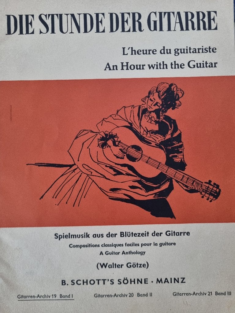 Gitaarboeken: Die Stunde der Gitarre & A Modern Approach, Muziek en Instrumenten, Bladmuziek, Klassiek, Les of Cursus, Ophalen of Verzenden
