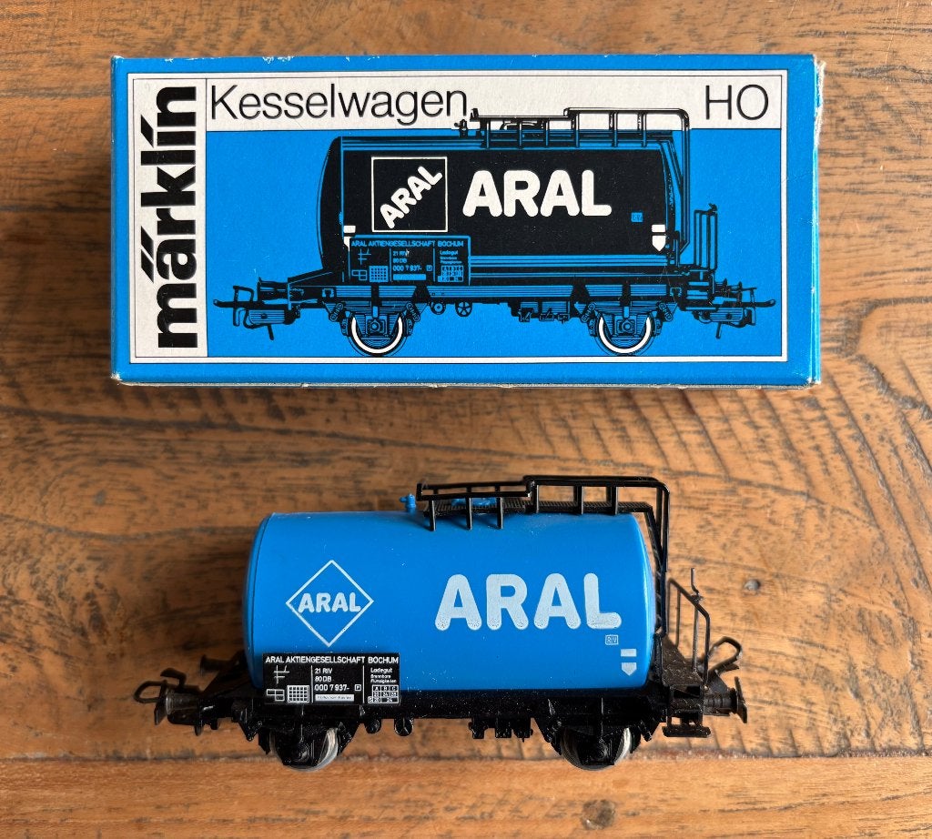 Marklin HO 4646 Aral tankwagen, Wisselstroom, Gebruikt, Verzenden, Wagon