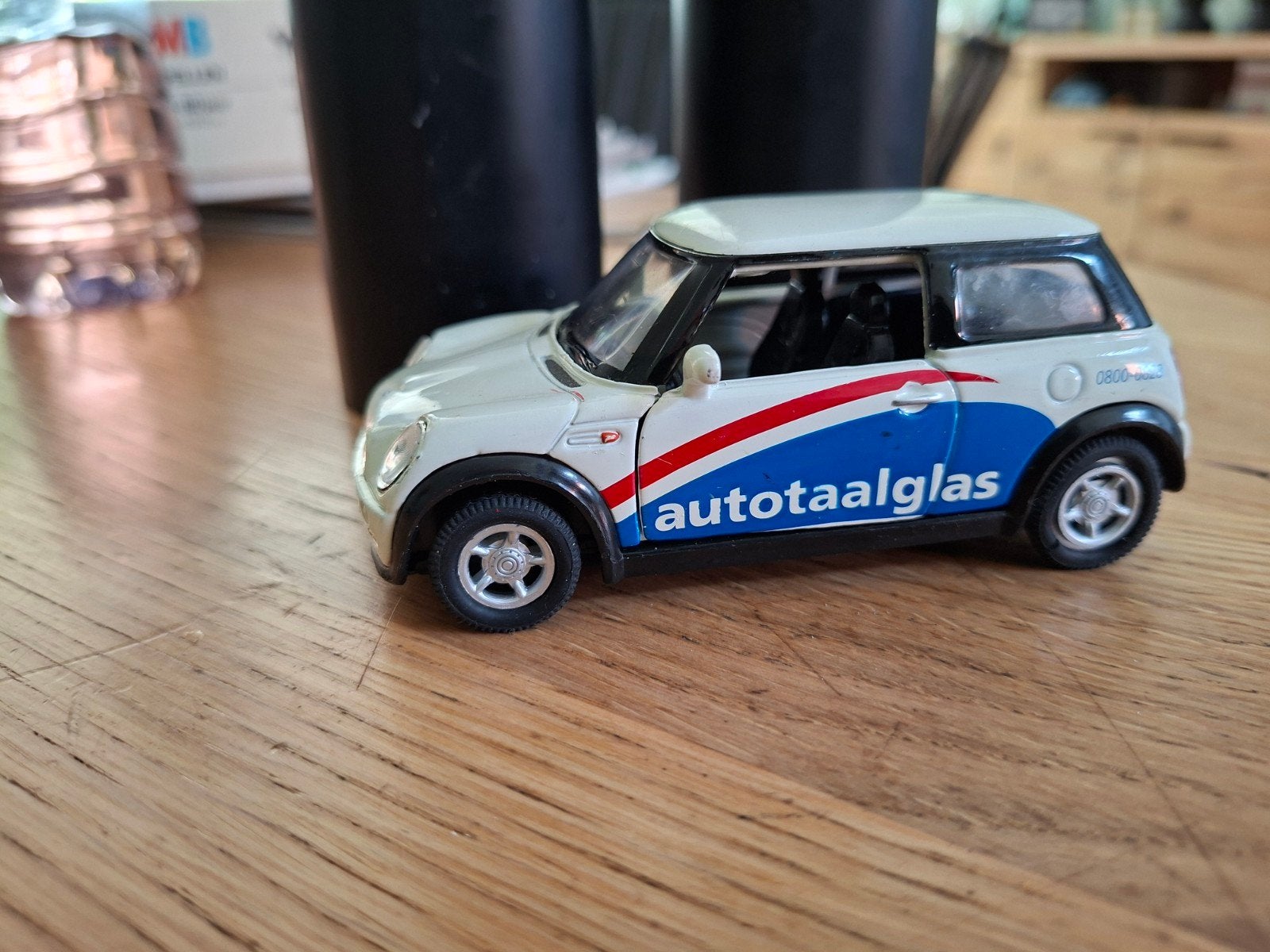 Mini Cooper Autotaalglas modelauto, Ophalen of Verzenden, Gebruikt, Auto
