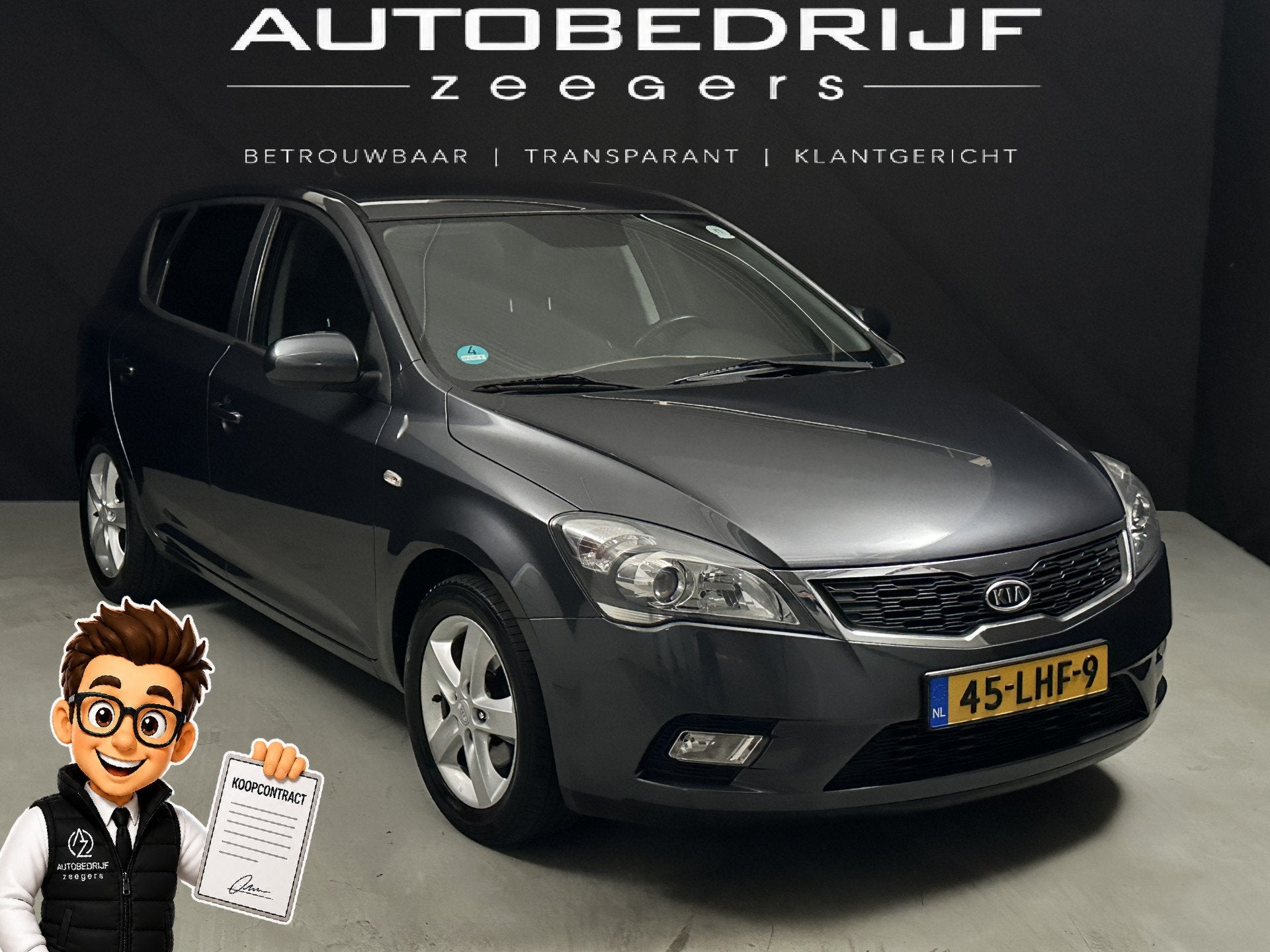 Kia cee'd 1.4 CVVT Seven *CC*AC*Navi*ECO* (bj 2010), Auto's, Euro 5, Gebruikt, 4 cilinders, 1396 cc