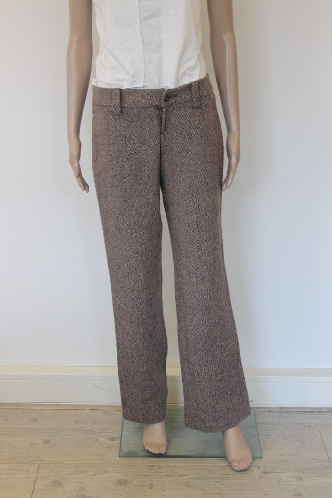Indian Rose bruine visgraat broek jeansmaat maat 28, Indian rose, Bruin, ., Ophalen of Verzenden