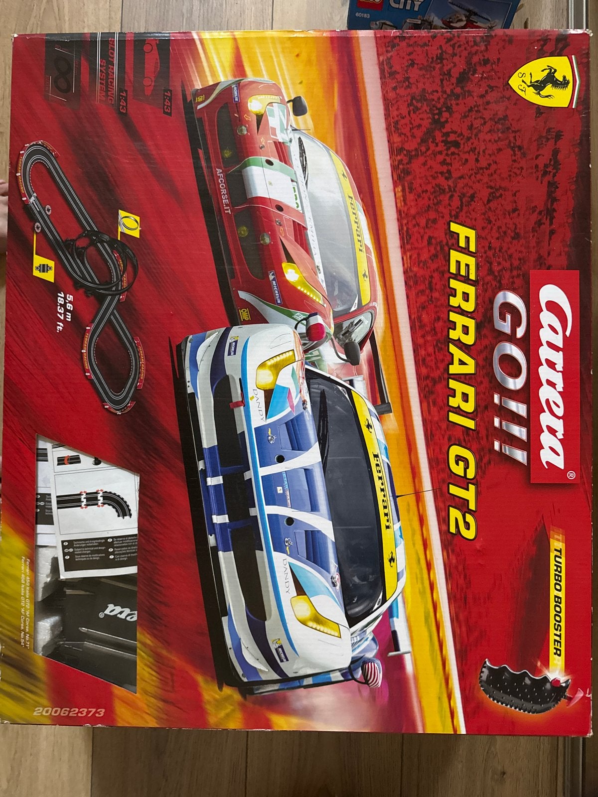 Carrera GO!!! Ferrari GT2 Racebaan - 5.6m met 2 auto's, Ophalen, Racebaan, Carrera, Zo goed als nieuw
