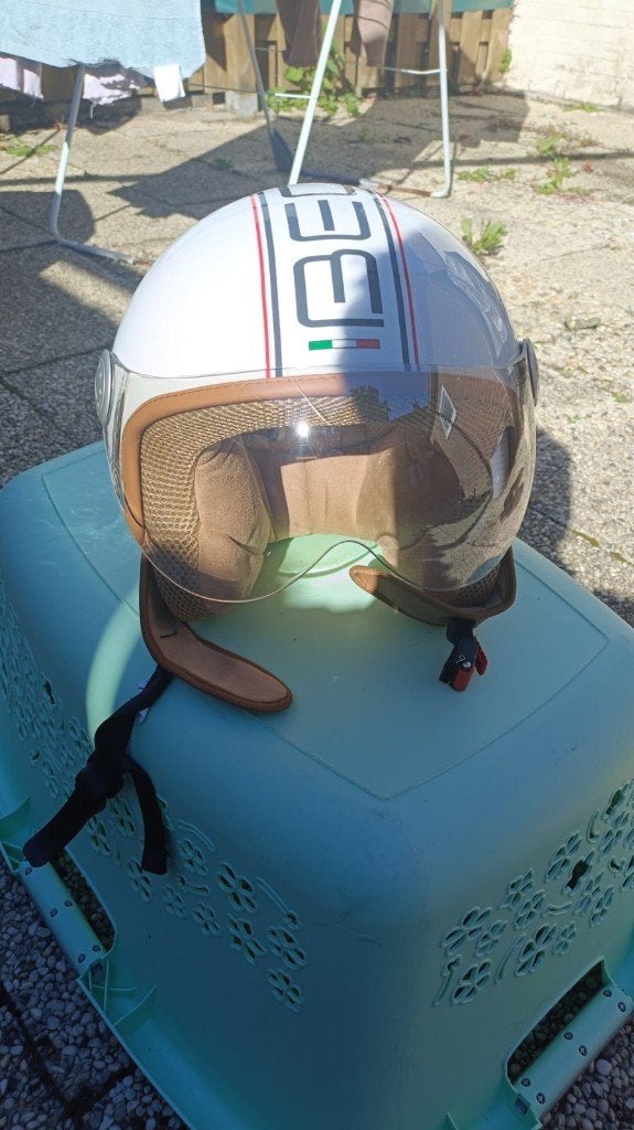 scooter helm maat xs, Fietsen en Brommers, Ophalen of Verzenden, Zo goed als nieuw, Extra small of kleiner
