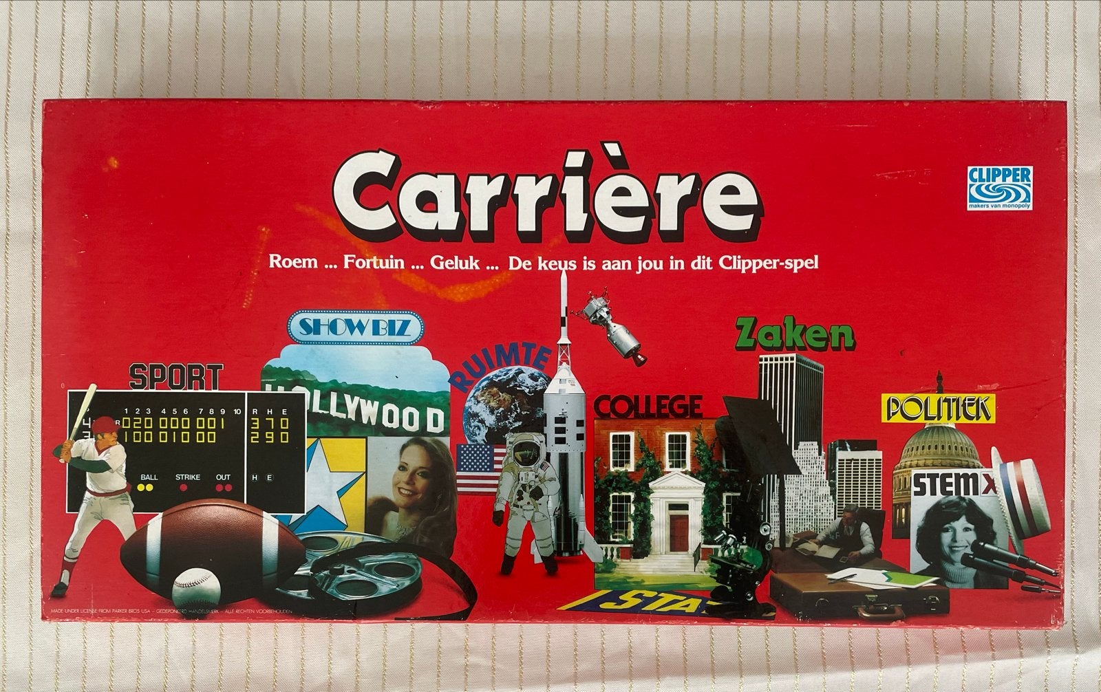 Carriere Clipper Bordspel 1979 - Compleet en Nette Staat, Hobby en Vrije tijd, Gezelschapsspellen | Bordspellen, Vijf spelers of meer