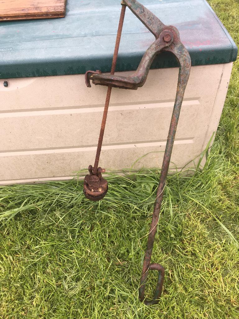 antiek waterpomp groen met slinger gietijzer, Ophalen, Gebruikt, Handmatig, Overige typen