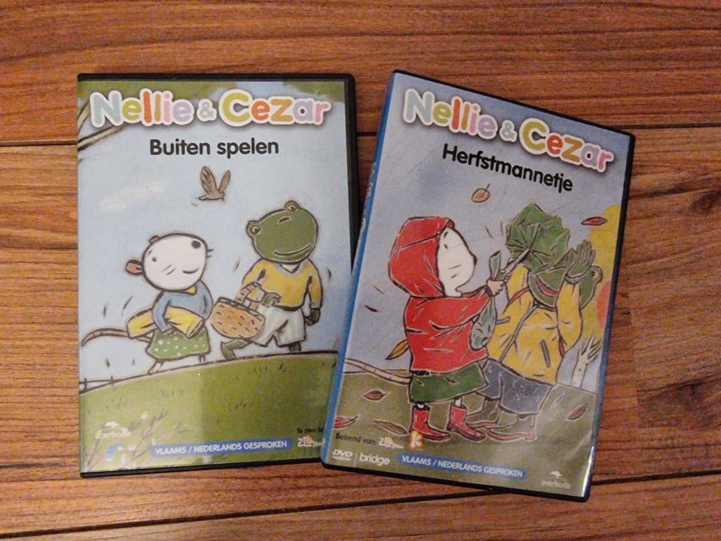 Nellie & Cezar DVD's: Buiten Spelen & Herfstmannetje, Alle leeftijden, Ophalen, Zo goed als nieuw, Dieren