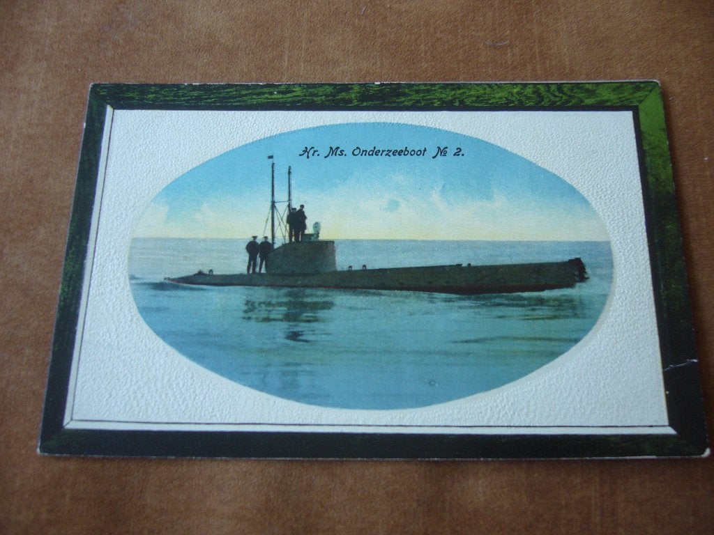 HR MS ONDERZEEBOOT  NO 2  BRIEFKAART  1922, Verzamelen, Verzenden, 1920 tot 1940, Gelopen