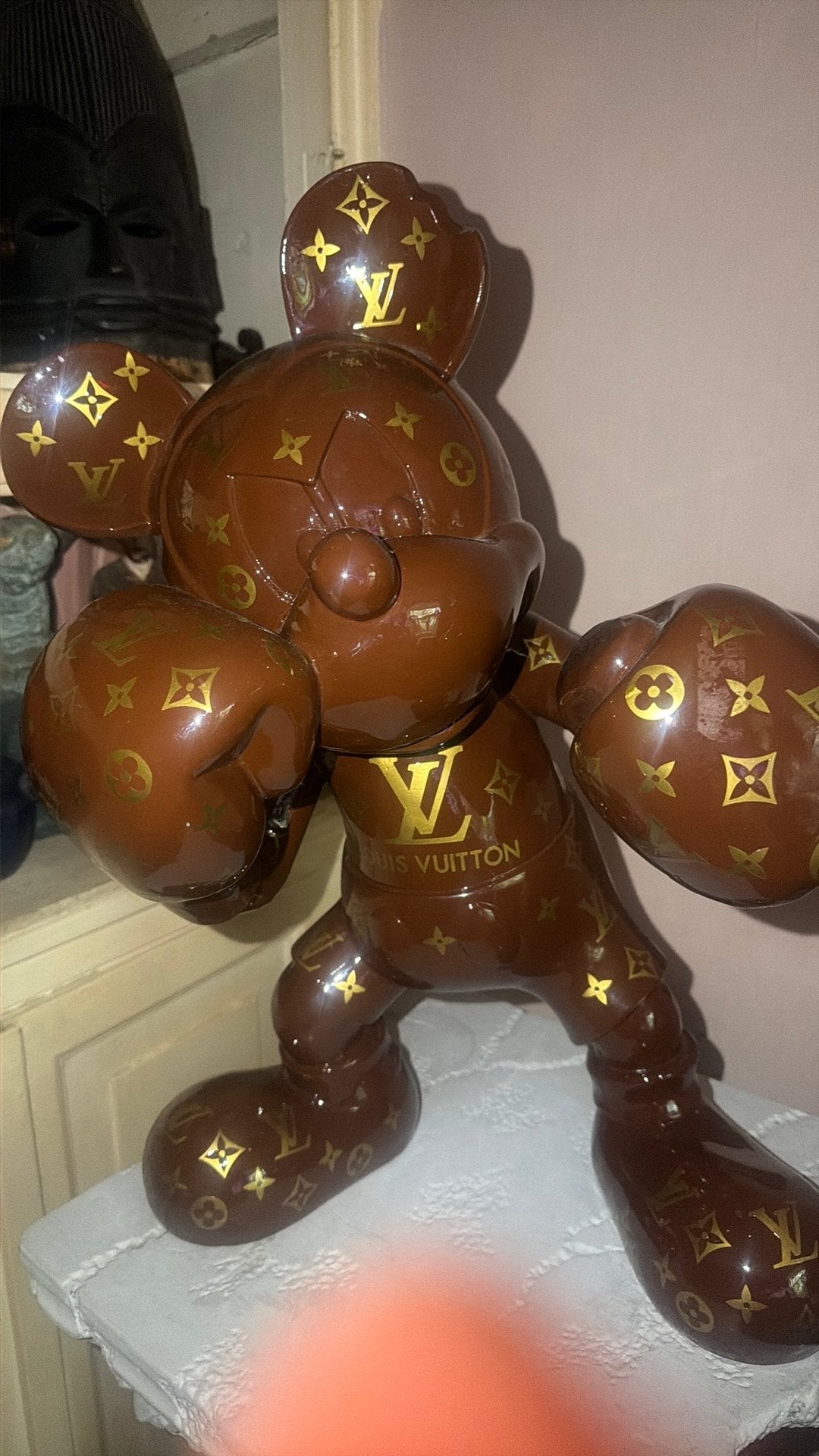 Grote boksende mickey mouse louis vutton, Ophalen of Verzenden