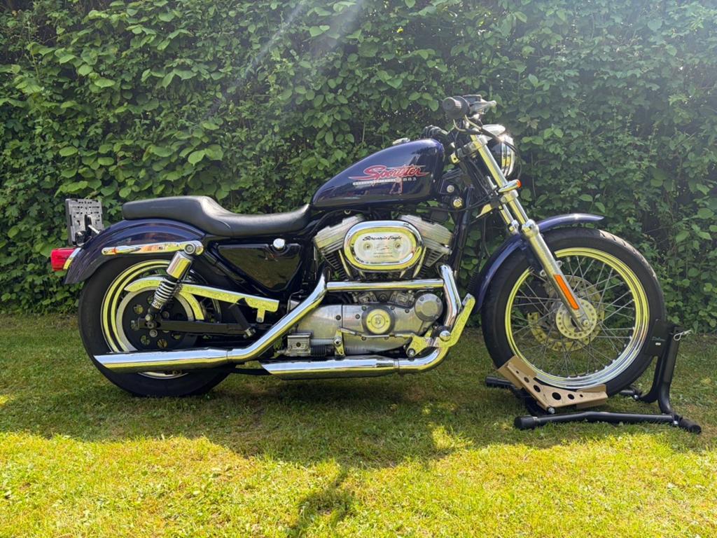 Harley Davidson Sportster XLH 883, Motoren, 2 cilinders, Meer dan 35 kW, Handgeschakeld, Chopper